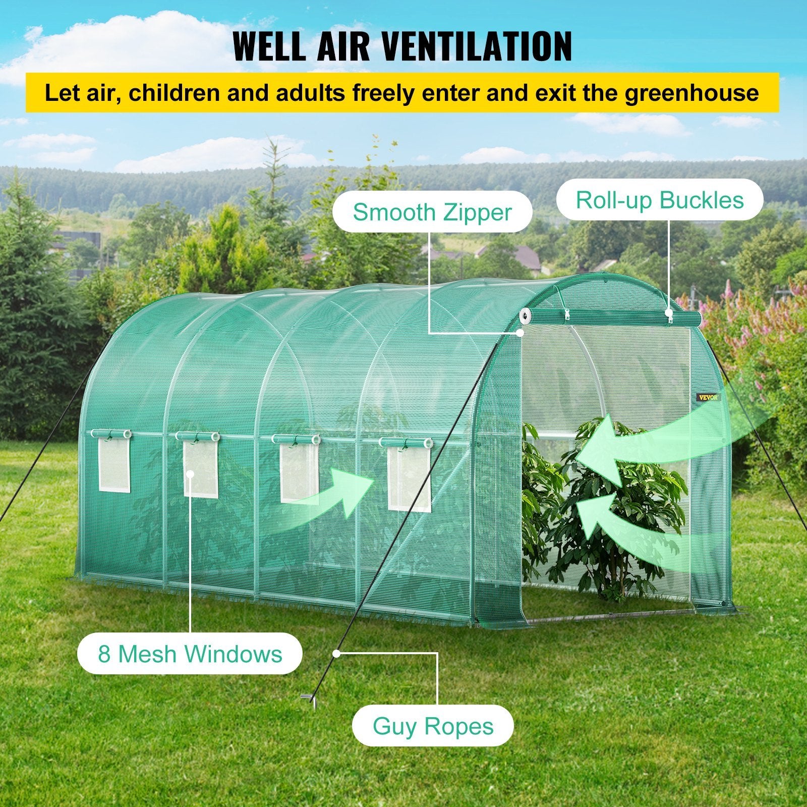 VEVOR Walk-in Tunnel Greenhouse Doba